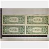 Image 2 : 4-1935 US $1 SILVER CERTIFICATES: A, E, F & H.