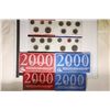 Image 2 : 2000 US MINT SET (UNC) P/D (WITH ENVELOPES) AND