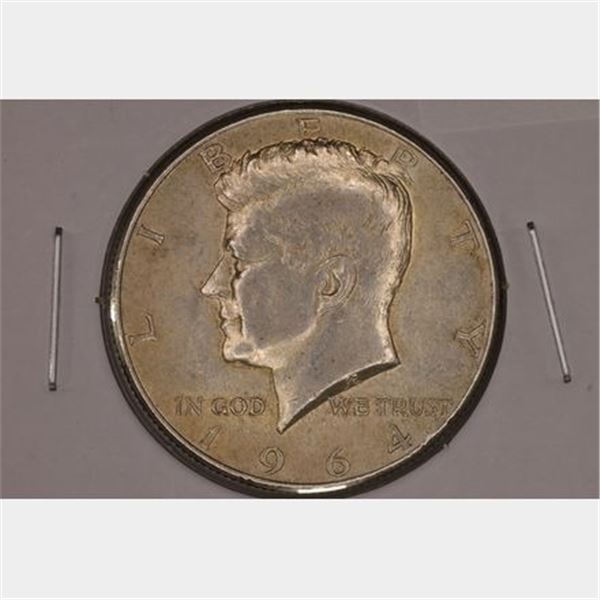 1964-90% SILVER KENNEDY HALF DOLLAR