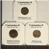 Image 2 : 3-CONSTANTIUS II ROMAN ANCIENT COINS FROM 337-361