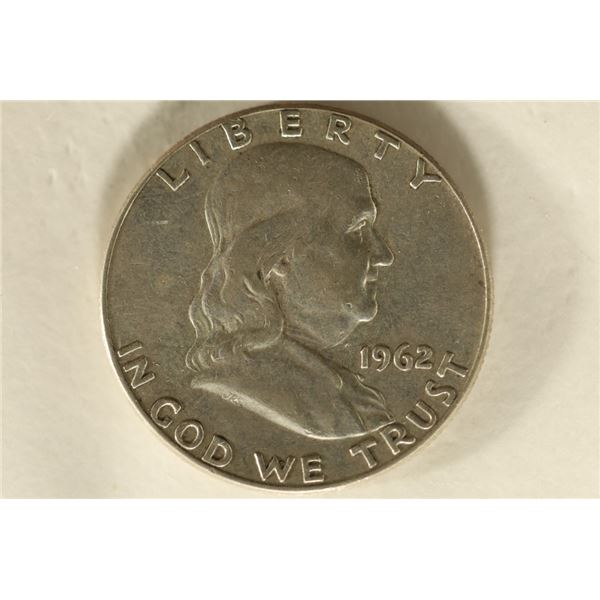 1962 SILVER FRANKLIN HALF DOLLAR