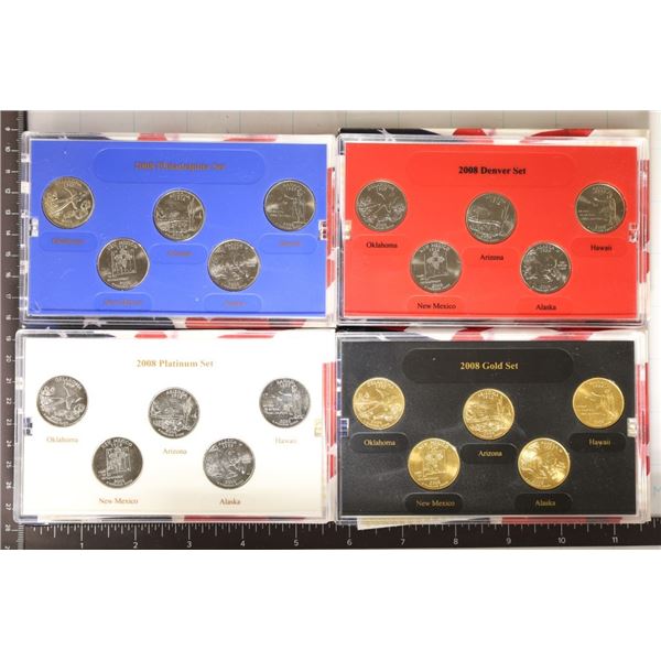 2008 US 50 STATE QUARTERS SET IN BOXES AND