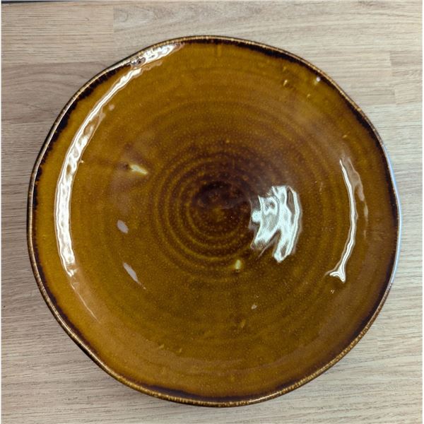 Harvest Brown 9" Plates - Lot of 12 (1 Case)