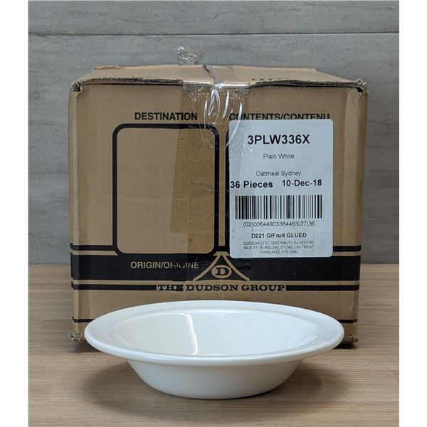 15oz, 6-3/8" Plain White Oatmeal Bowls - Lot of 36 (1 Case) | 3PLW336X/L6CR2