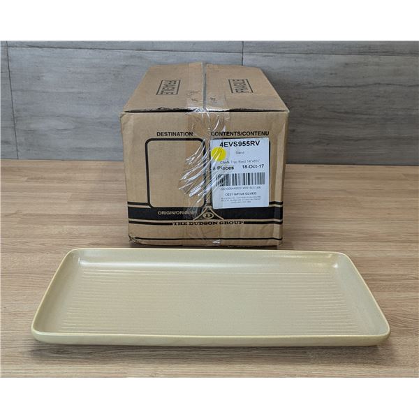 Evo Sand 14" x 6.5" Rectangular Trays - Lot of 6 (1 Case) | CR5/4EVS955RV