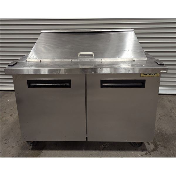 Patriot SUSS-48-18 48" Double Door Refrigerated Sandwich Prep Table