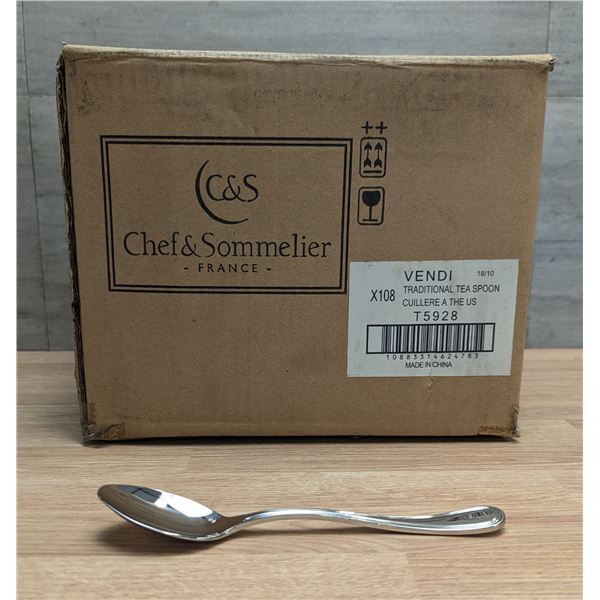 Vendi Traditional Tea Spoons, Arcoroc T5928 - Lot of 108 (1 Case)