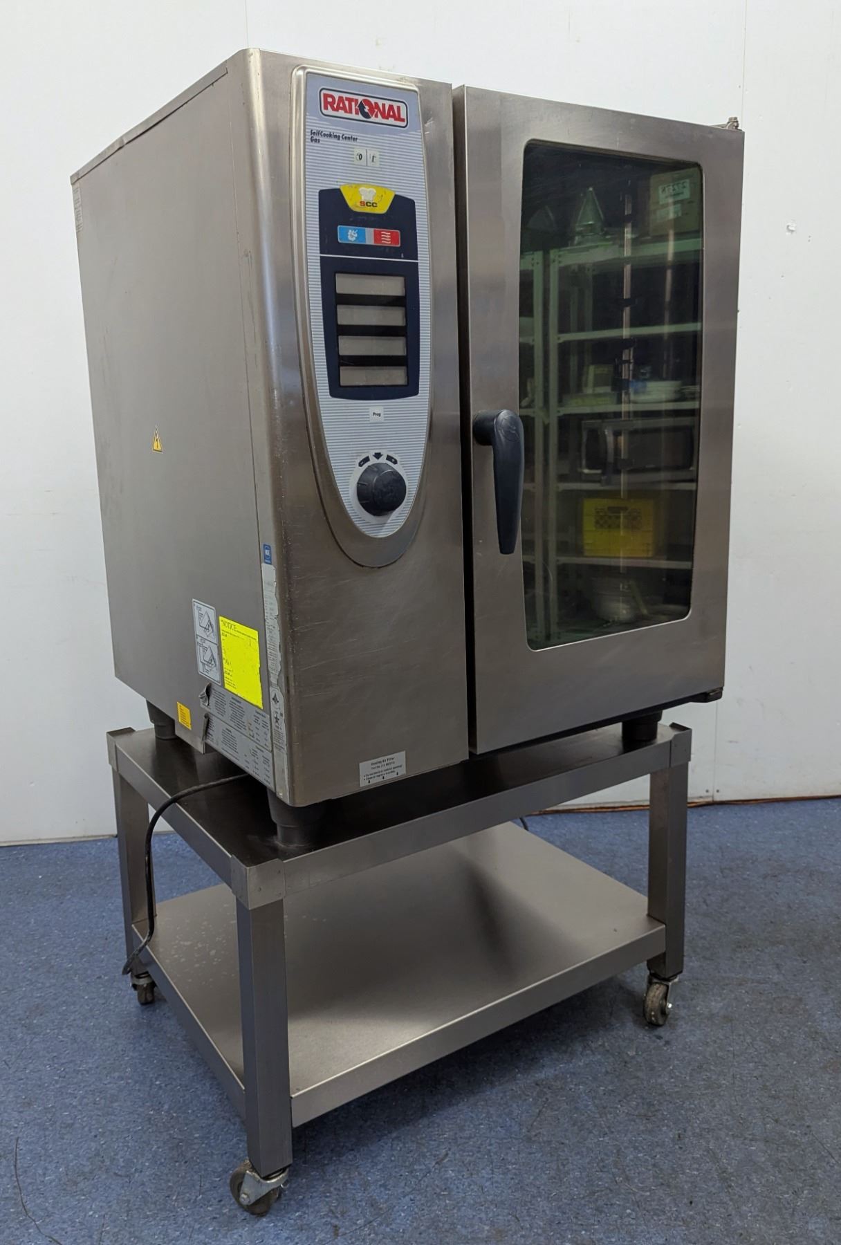 Single Stack Oven Rational Rational SCC101G SelfCooking Center Gas Combi Oven W/Stand | R1