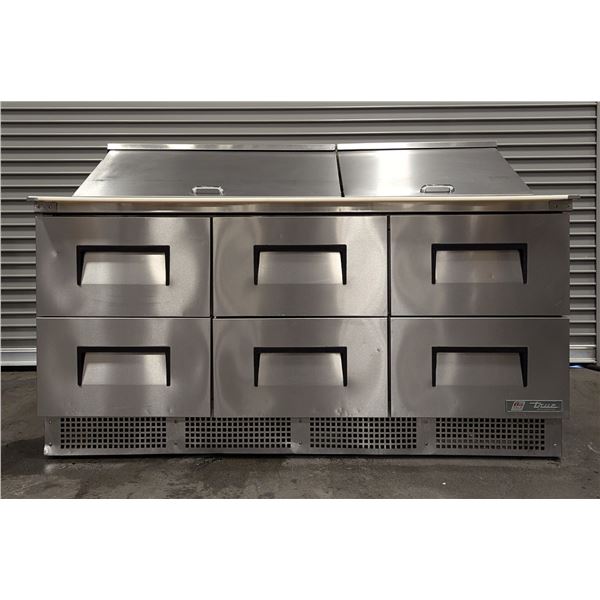 True TFP-72-30M-D6 72" Six Drawer Salad/Sandwich Refrigerated Prep Table | 4776/R5