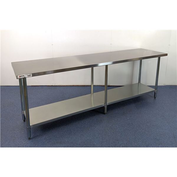 96" x 24" Stainless Steel Work Table, Omcan 22070 | L12