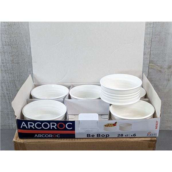 280ml "Be Bop" Bowls, Arcoroc N5927 - Lot of 12 (2 Boxes)