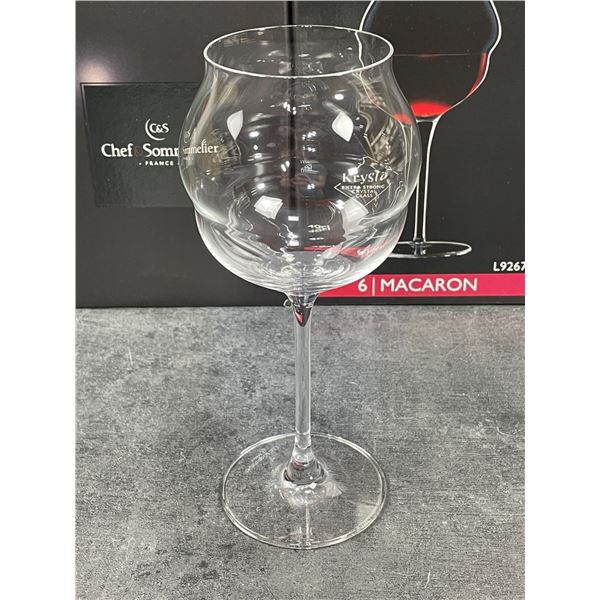 13.5oz Macaron Wine Glasses, Arcoroc L9267 - Lot of 6