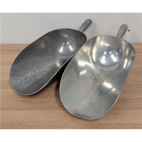 85oz Aluminum Round Bottom Scoops - Lot of 2 | FtC