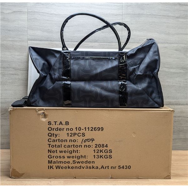 Black Duffle Bags With Straps - Lot of 12 | JM2/FtF