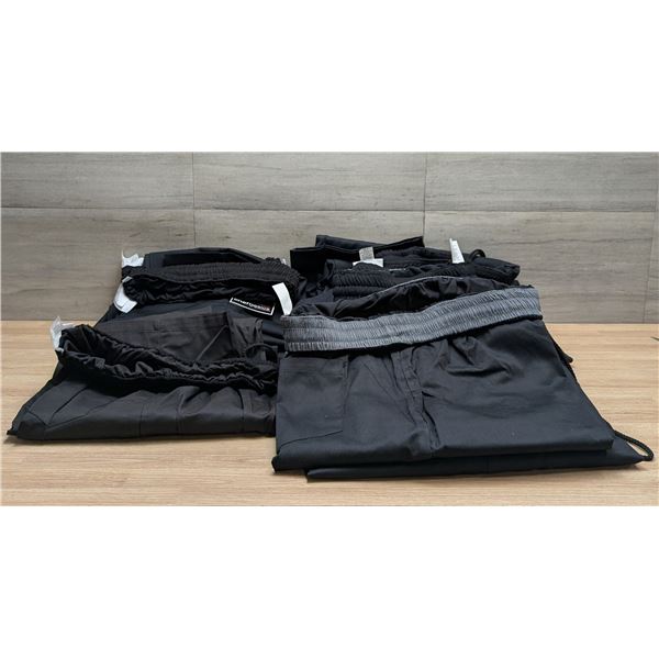 Various Size of Chef Uniform Black Pants - Lot of 12pcs | JM8/FtMC1