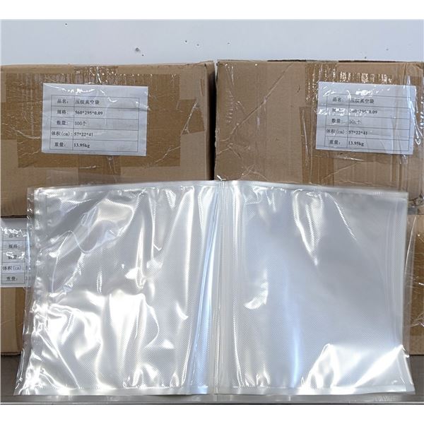 Heavy Duty Plastic Poly Vacuum Packaging/Food-Prep Bags - Lot of 3000 (6 Cases) | 6cases/R4Top