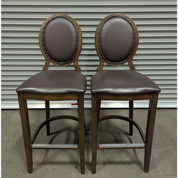 Round Back Bar Stools -Lot of 2 | Cset2/R6-1