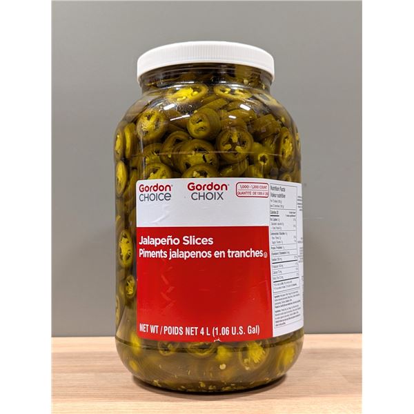 Gordon Choice Jalapeno Slice, 4L  | L3-3
