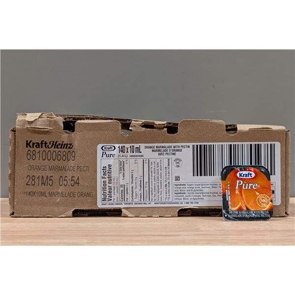 Kraft Pure Orange Marmalade with Pectin, 10mL - Lot of 140 ( 1 Case ) | CR-7
