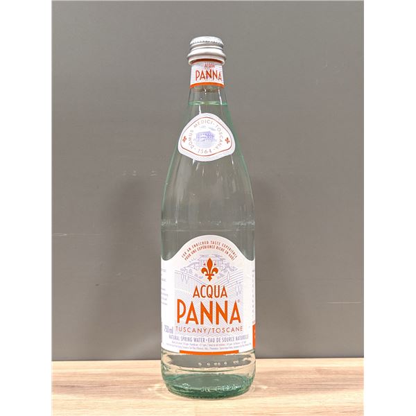 Acqua Panna Natural Spring Water ,750mL - Lot of 10 | L3-1