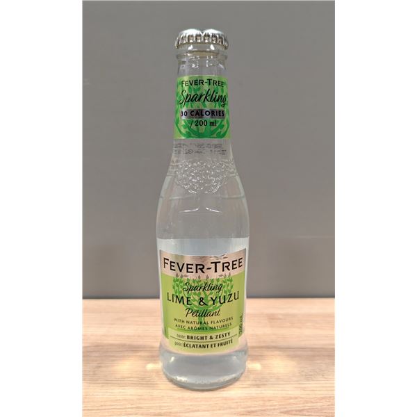 Fever-Tree Sparkling Lime & Yuzu, 200mL - Lot of 12 | L4-3