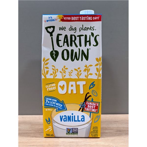 Earth's Own Oat Vanilla, 946mL - Lot of 9 | L2-2