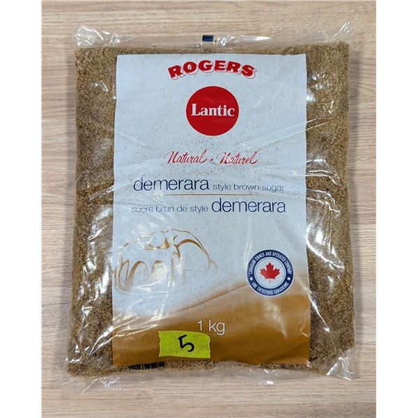 Rogers Demerara Style Brown Sugar, 1Kg - Lot of 5 | Cooler1