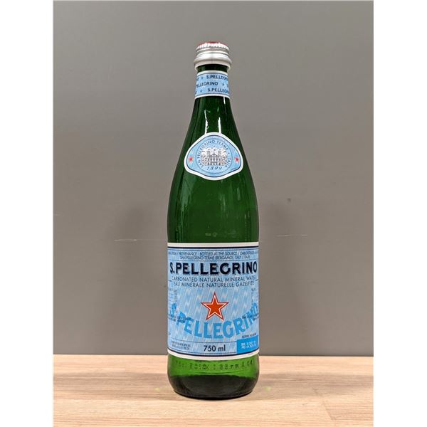 S.Pellegrino Carbonated Natural Mineral Water 750mL - Lot of 15 | L2-2