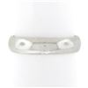 Unisex Classic 10K White Gold 4mm Plain Domed Polished Stack Wedding Band Ring