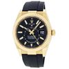 Rolex Mens Yellow Gold Sky Dweller 42MM On Oyster Flex Band With Box And Papers