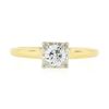 Image 4 : Vintage 14k Gold 0.38 ctw Old Cut Illusion Set Diamond Solitaire Engagement Ring