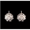 14KT White Gold 1.10 ctw Diamond Earrings