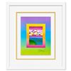 Umbrella Man with Rainbow Sky on Blends by Peter Max