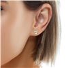 Image 4 : 14kt Dia and Morganite Halo Earrings