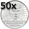 Image 1 : Donald Trump Mugshot Fine Silver Coin BUNDLE (50 TOTAL)