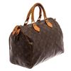 Image 3 : Louis Vuitton Brown Monogram Leather Speedy 30 Satchel Bag