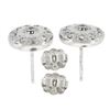 Image 4 : 18k White Gold 0.80 ctw Round Brilliant Cut Diamond Halo Cluster Stud Earrings