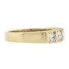Image 5 : Vintage 14k Yellow Gold 0.85 ctw Diamond Channel Bar 5 Stone Wedding Band Rin