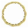 Image 8 : Unisex 18K Gold 14.9 ctw Channel Set FIERY Diamond Wide Link Statement Bracelet