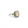 Image 2 : Platinum Fancy Yellow Diamond Ring