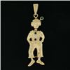 Image 2 : Vintage 18K Gold Emerald Sapphire Ruby & Diamond Moveable Clown Charm Pendant
