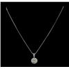 Image 2 : 0.79 ctw Diamond Necklace - 14KT White Gold