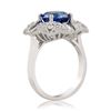 Image 3 : 2.49 ctw Blue Sapphire and 0.69 ctw Diamond 18KT White Gold Ring