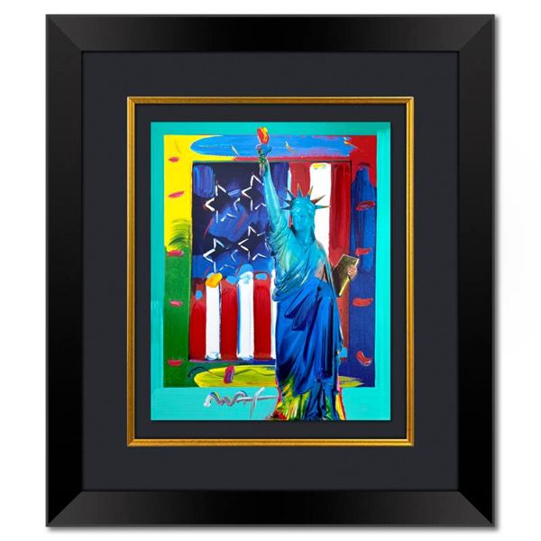 Full Liberty with Flag by Peter Max