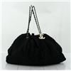 Chanel Black Satin Melrose Cabas Large Tote Bag