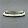 Image 3 : Antique Art Deco Tiffany & Co. Platinum Engraved Work Eternity Wedding Band Ring
