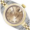 Rolex Ladies Sapphire Quickset Champagne Roman Dial Datejust 26MM