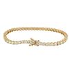 Image 2 : 9.25 ctw Diamond Tennis Bracelet - 14KT Yellow Gold
