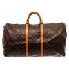 Louis Vuitton Brown Monogram Canvas Keepall Bandouliere 60 Travel Bag
