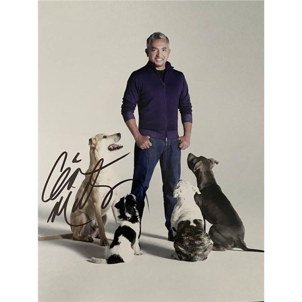 Dog Whisperer Cesar Millan signed photo